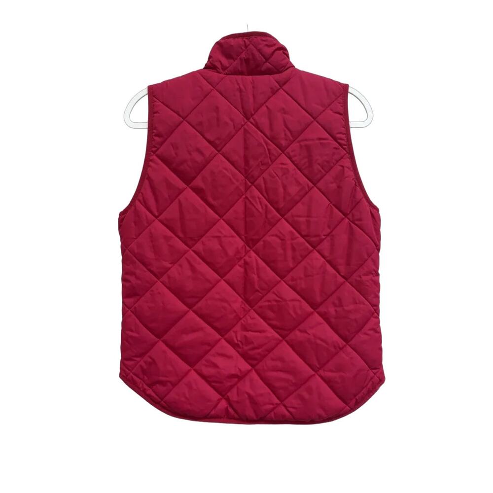 J.Crew Quilted Puffer Vest Raspberry Pink - Picture 2 of 5